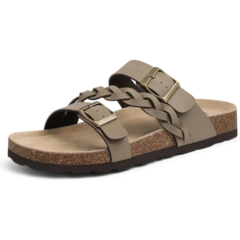 🔥Last Day Promotion 50% OFF -  Women’s Comfort Leather Cork Sandals