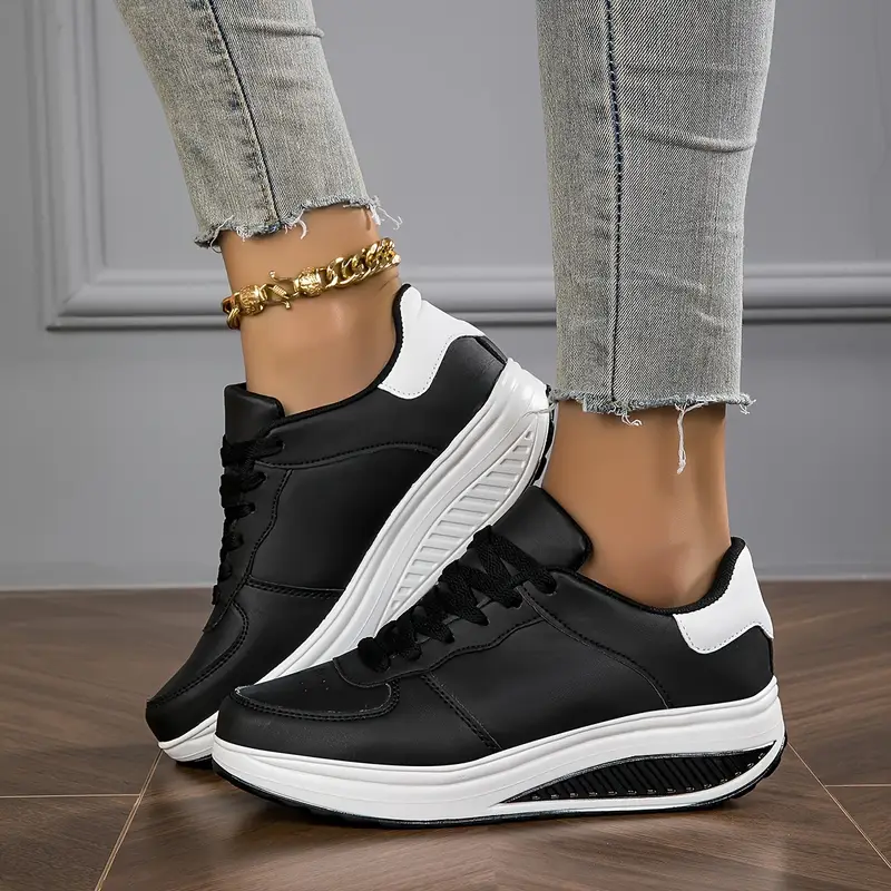 🔥Last Day Promotion 50% OFF - Women's Casual Fashion Breathable Platform Wedge Orthopaedic Sneakers