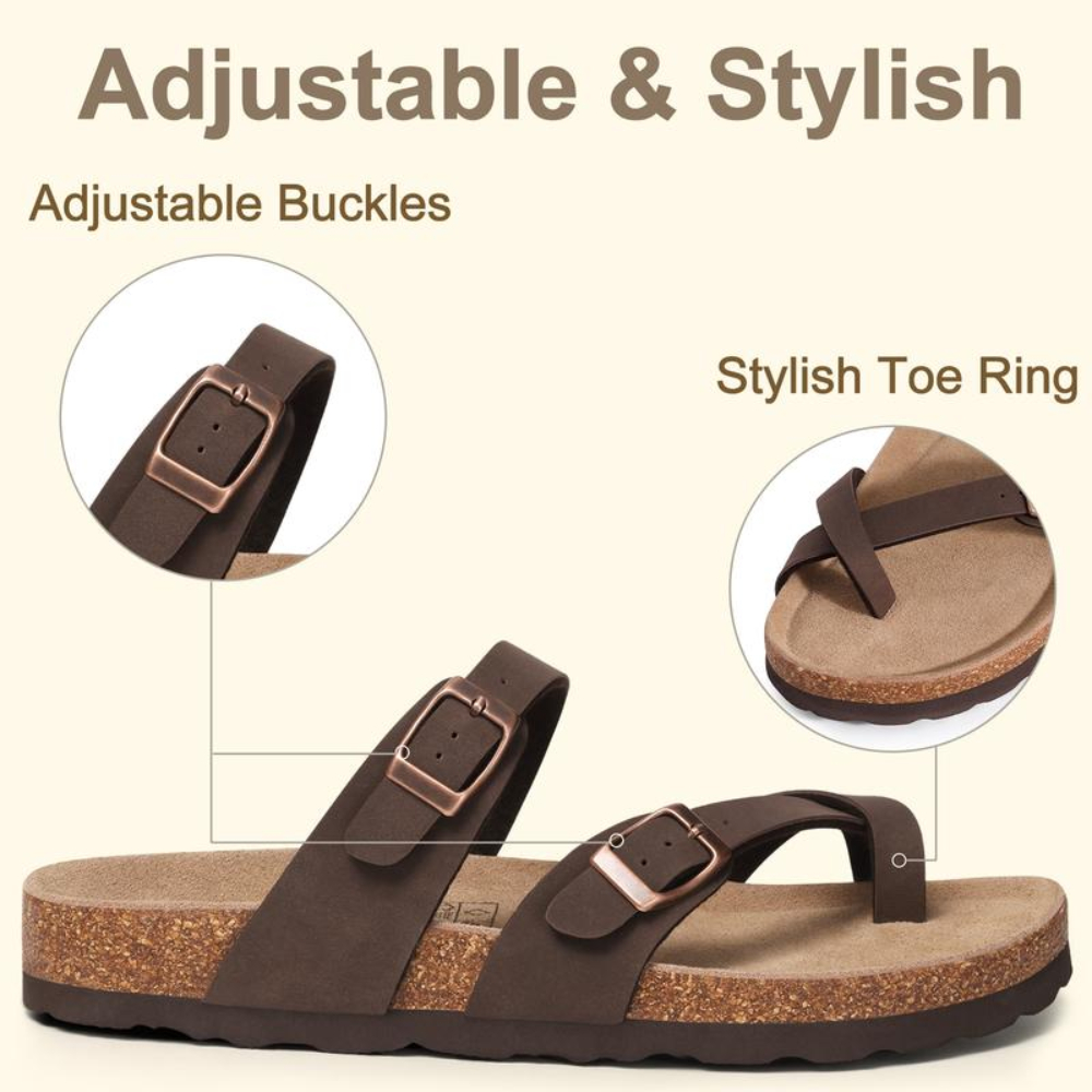 🔥Last Day Promotion 50% OFF -  Women’s Comfort Toe Loop Cork Sandals