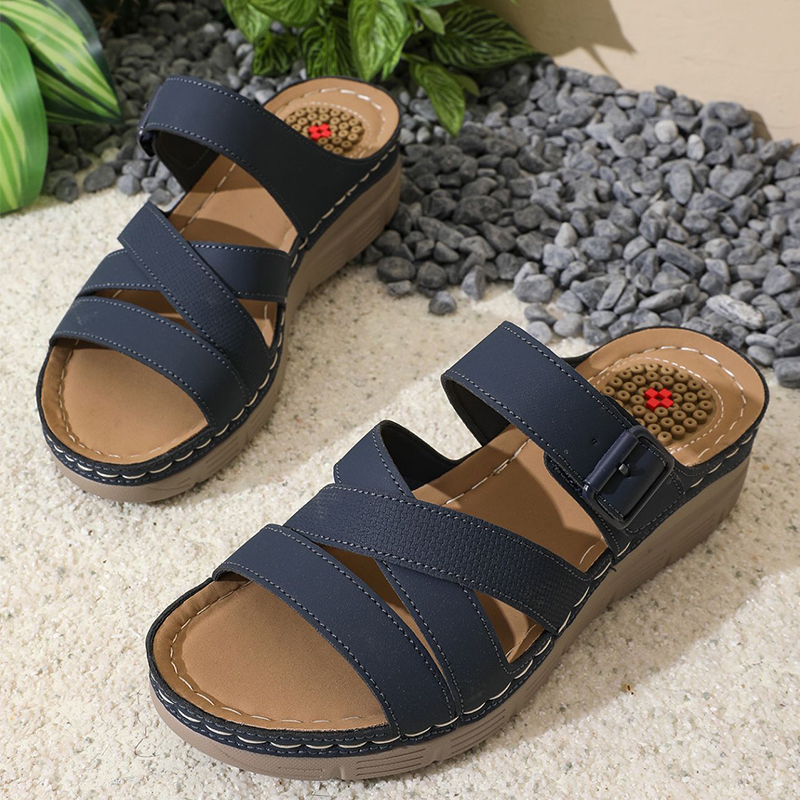 🔥Last Day Promotion 50% OFF - Women’s Comfortable Orthopaedic Wedge Slippers