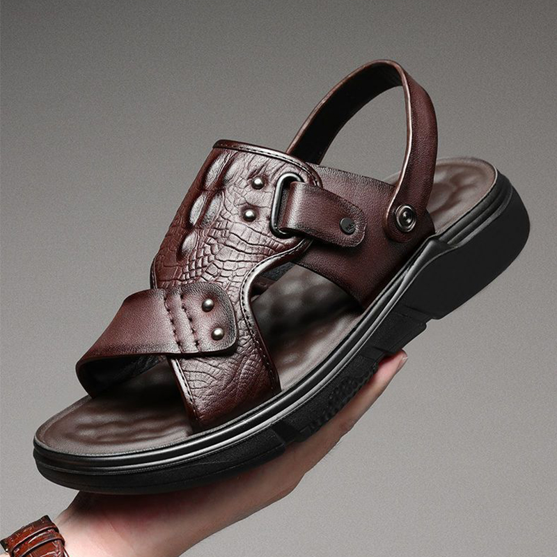 🔥Last Day Promotion 70% OFF - Men's Comfortable Genuine Leather Orthopaedic Sandals