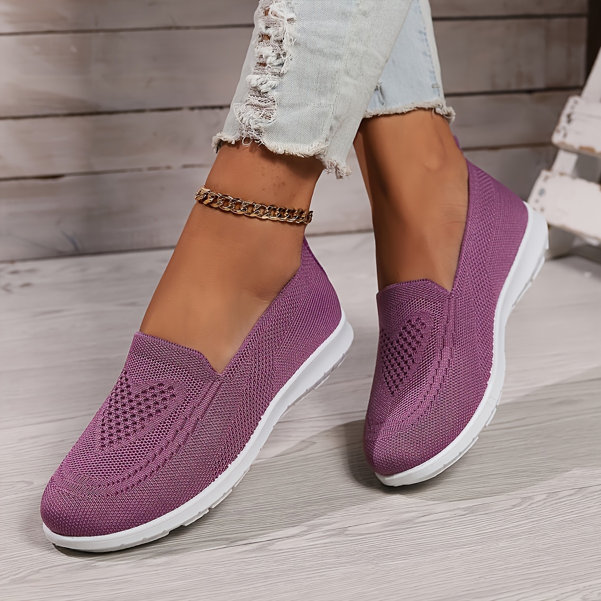 🔥Last Day Promotion 50% OFF - Women's Soft Lightweight Knitted Sneake