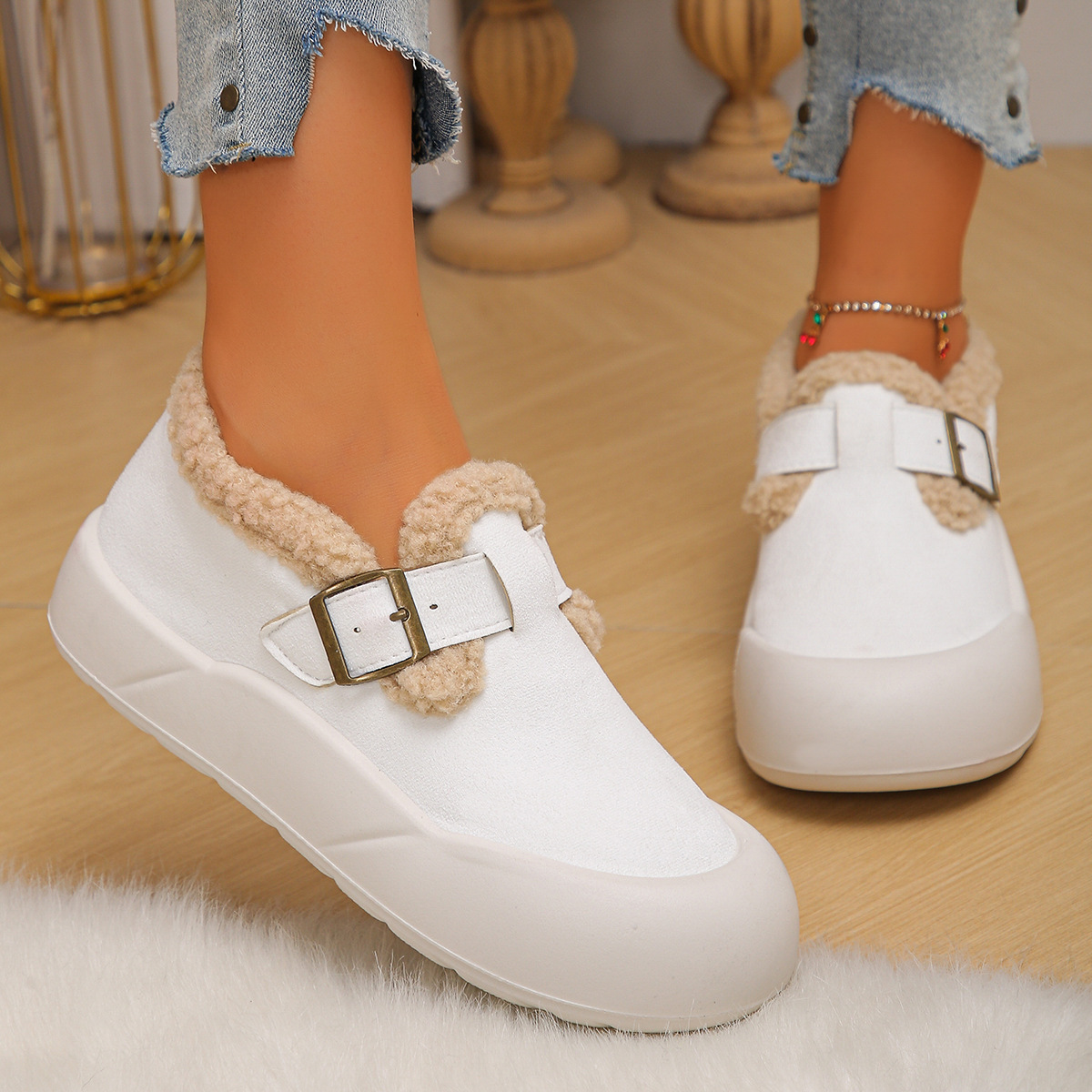 🔥Last Day Promotion 50% OFF - Women's Fleece-Lined Warm Shoes