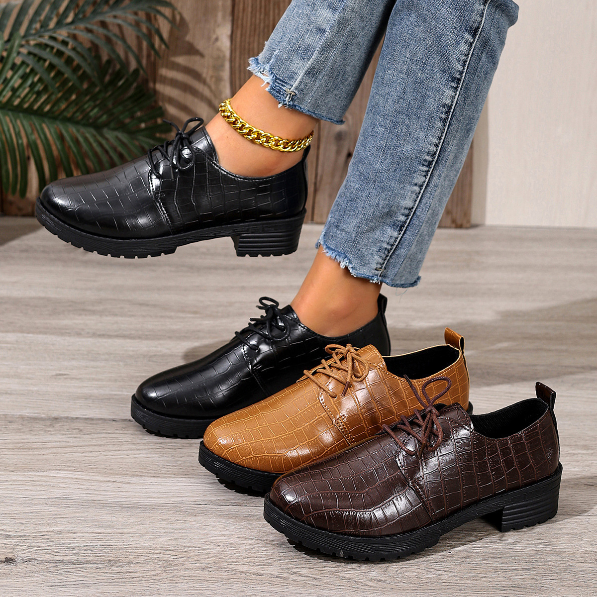 🔥Last Day Promotion 50% OFF - Women's Fashion Thick Sole Leather Loafers