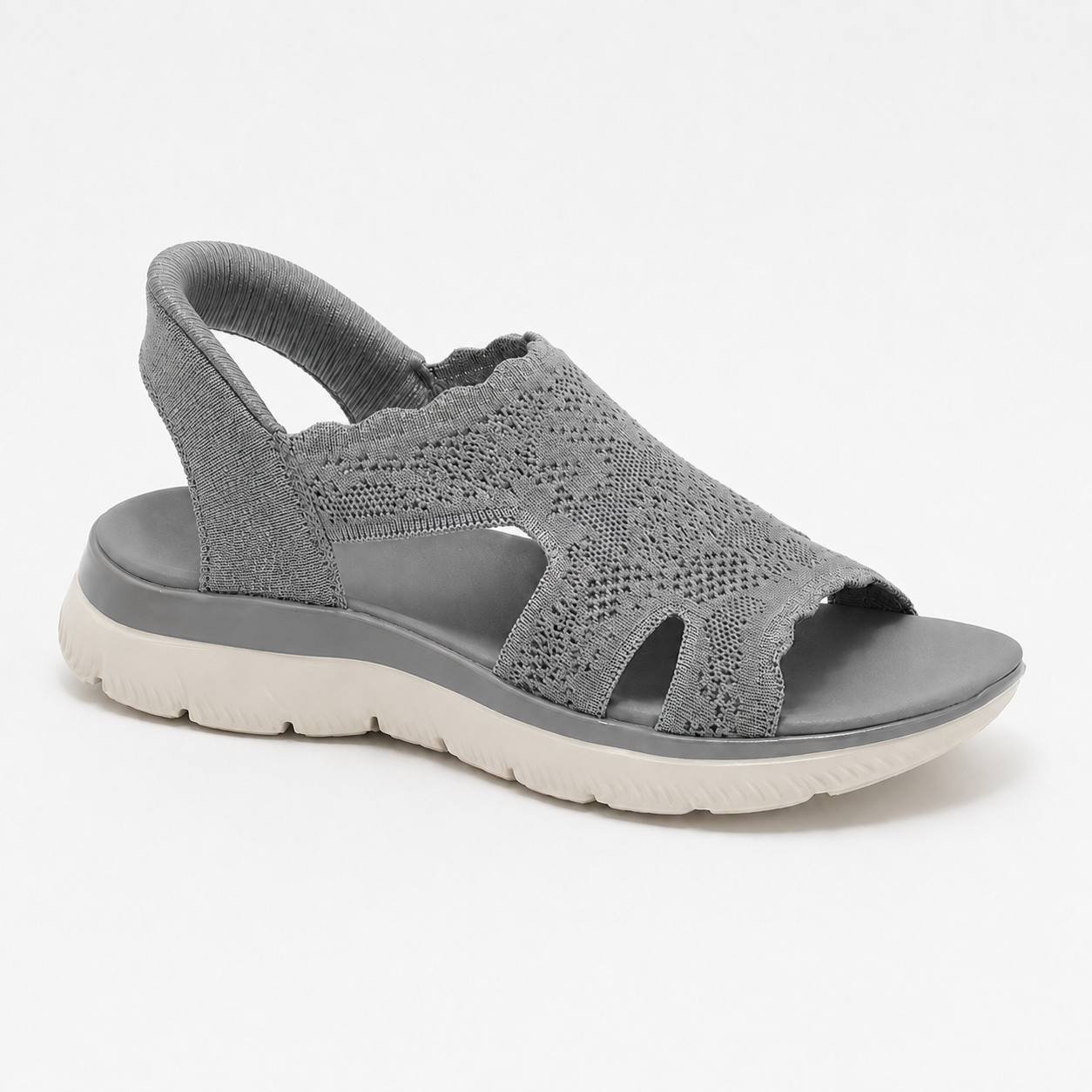 🔥Last Day 50% OFF - Women's Breathable Knit Slingback Open Toe Walking Sandals