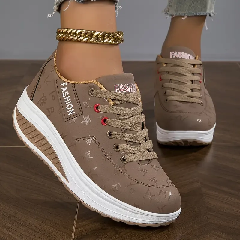 🔥Last Day Promotion 50% OFF - Women's Casual Fashion Breathable Platform Wedge Orthopaedic Sneakers