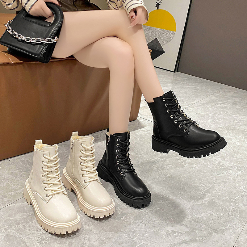 🔥Last Day Promotion 50% OFF - Women's Non-slip Warm Mid-heeled Leather Boots