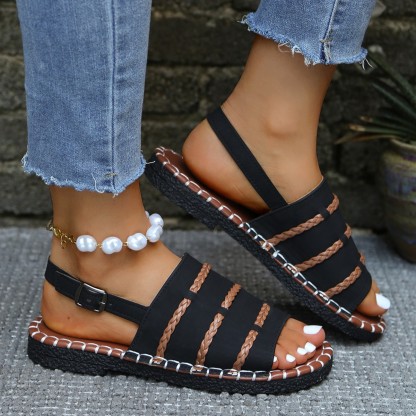 🔥Last Day Promotion 50% OFF - Women’s Woven-Strap Casual Sandals
