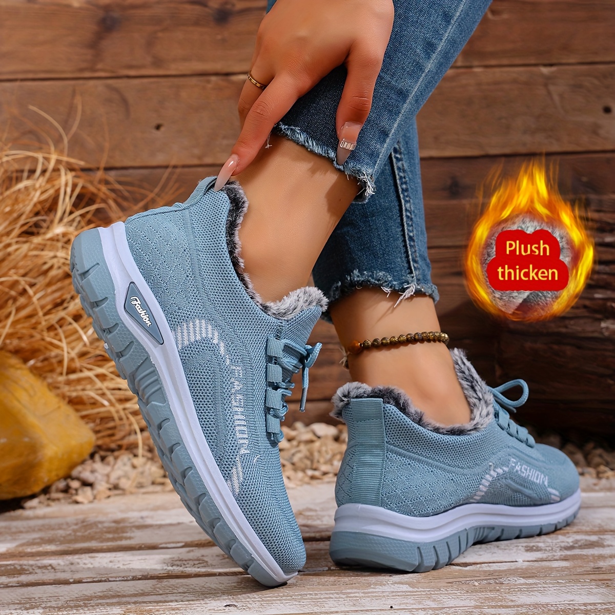 🔥Last Day Promotion 50% OFF - Women's Winter Warm Fleece-Lined Orthopaedic Sneakers