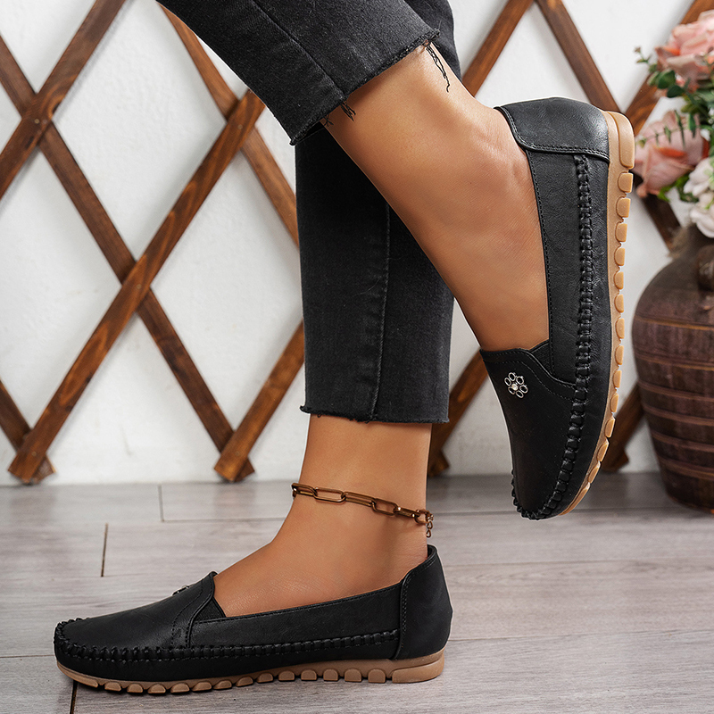 🔥Last Day Promotion 50% OFF - Genuine Leather Slip-On Moccasin Walking Loafers
