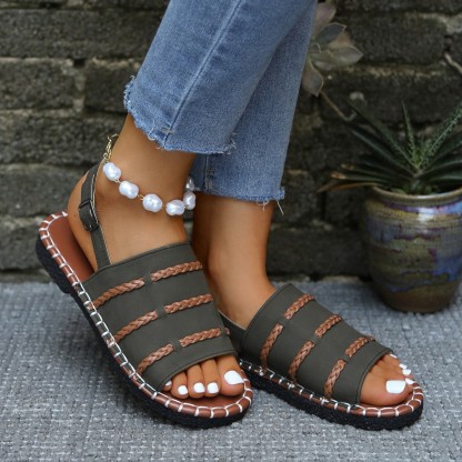 🔥Last Day Promotion 50% OFF - Women’s Woven-Strap Casual Sandals