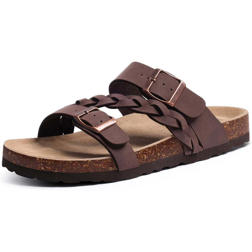 🔥Last Day Promotion 50% OFF -  Women’s Comfort Leather Cork Sandals