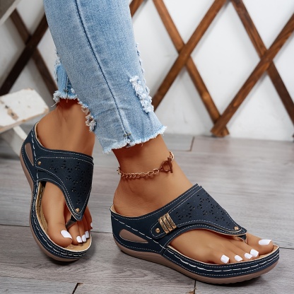 🔥Last Day Promotion 50% OFF - Women's Casual Slope Heel Orthopaedic Sandals