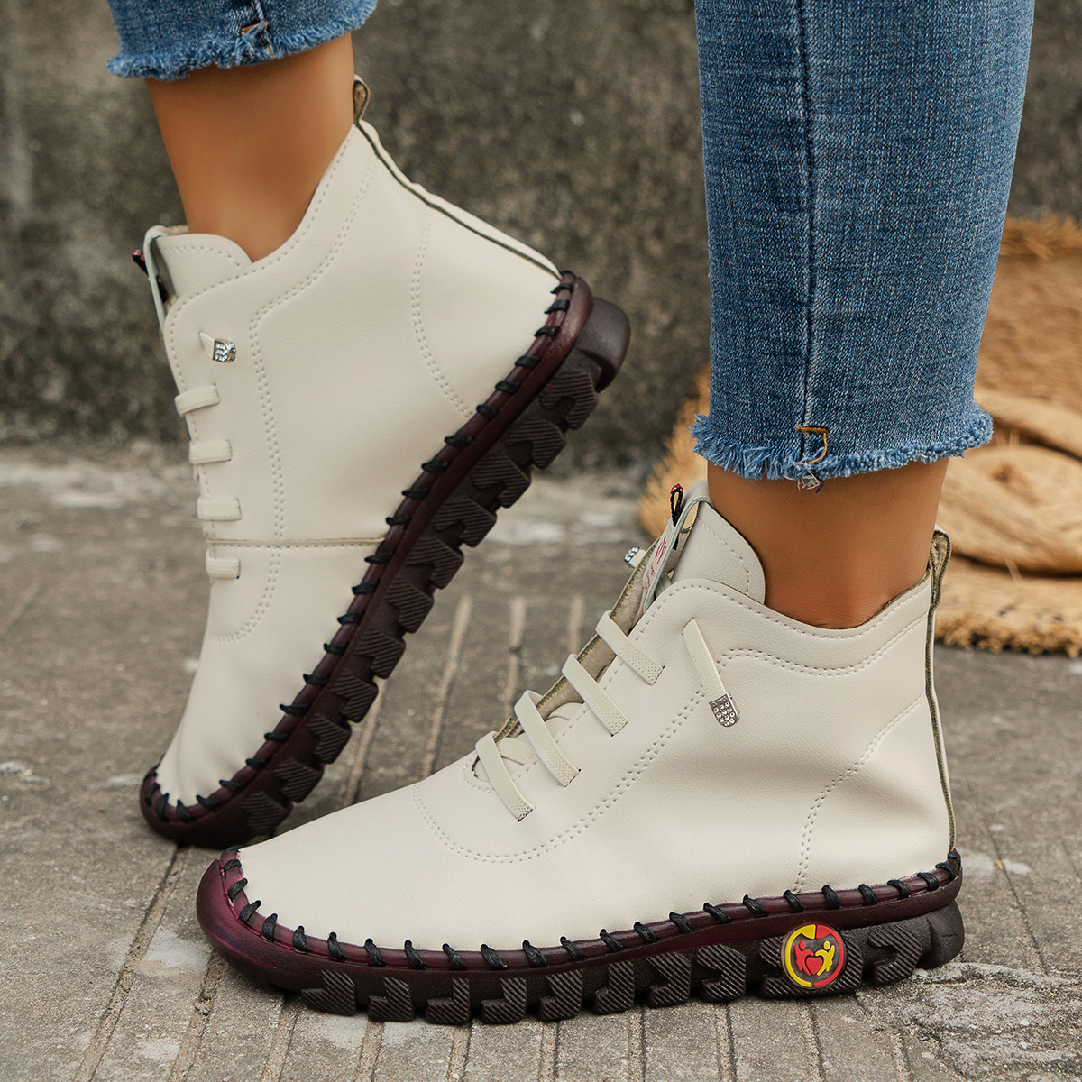 🔥Last Day Promotion 50% OFF - Women'S Comfortable Handmade Leather Orthopaedic Ankle Boots