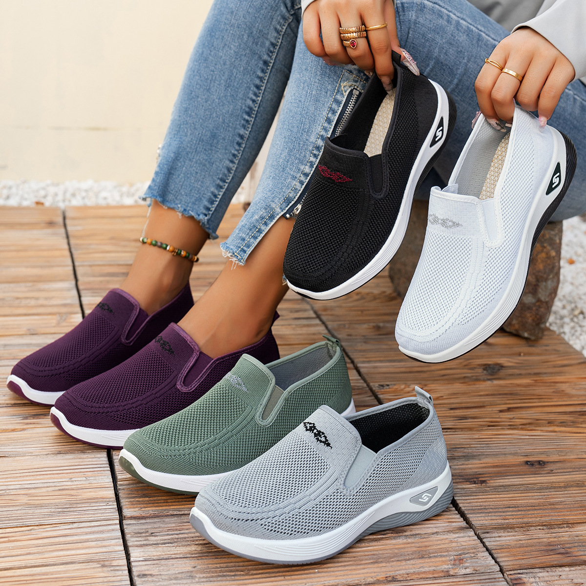 🔥Last Day Promotion 50% OFF - Women's Comfortable Breathable Orthopaedic Walking Shoes