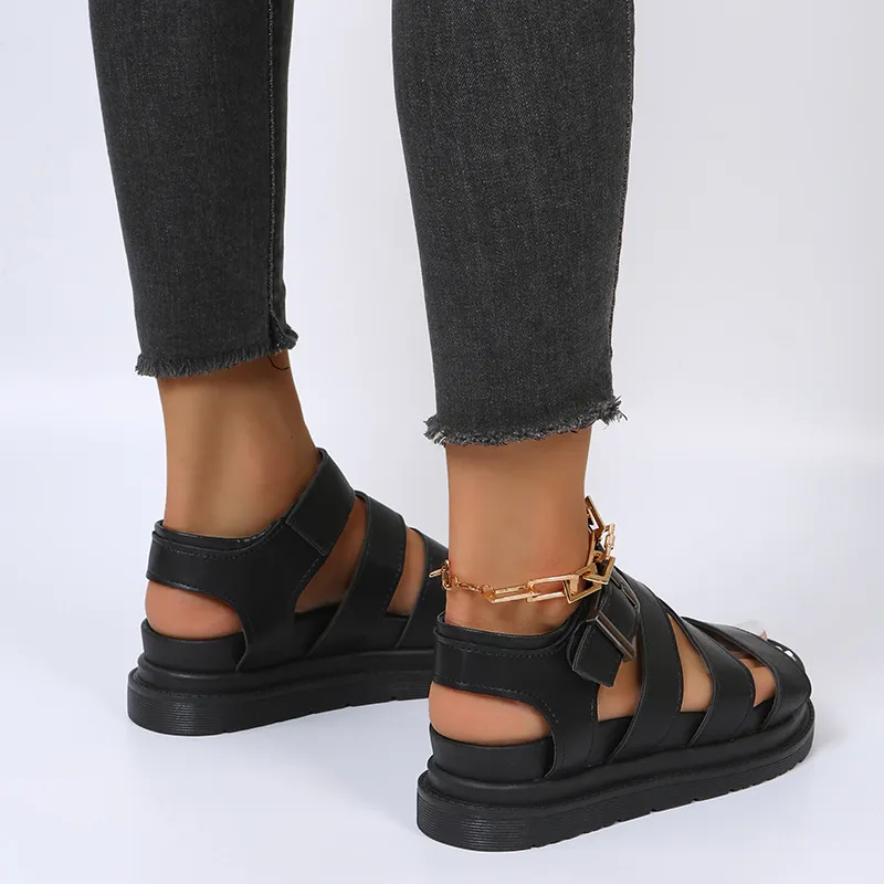 🔥Last Day Promotion 50% OFF - Women's Fashionable Comfort Thick Sole Orthopaedic Leather Sandals