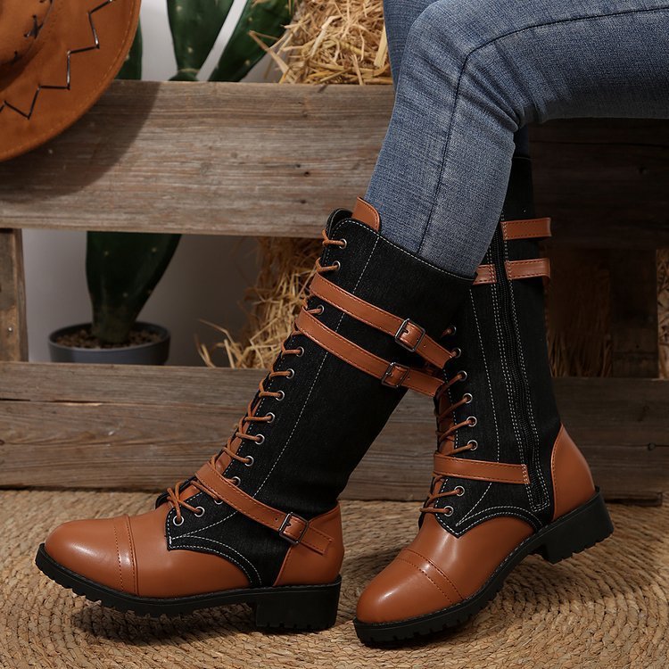 🔥Last Day Promotion 50% OFF - Women's Fashionable Zipper Leather Boots