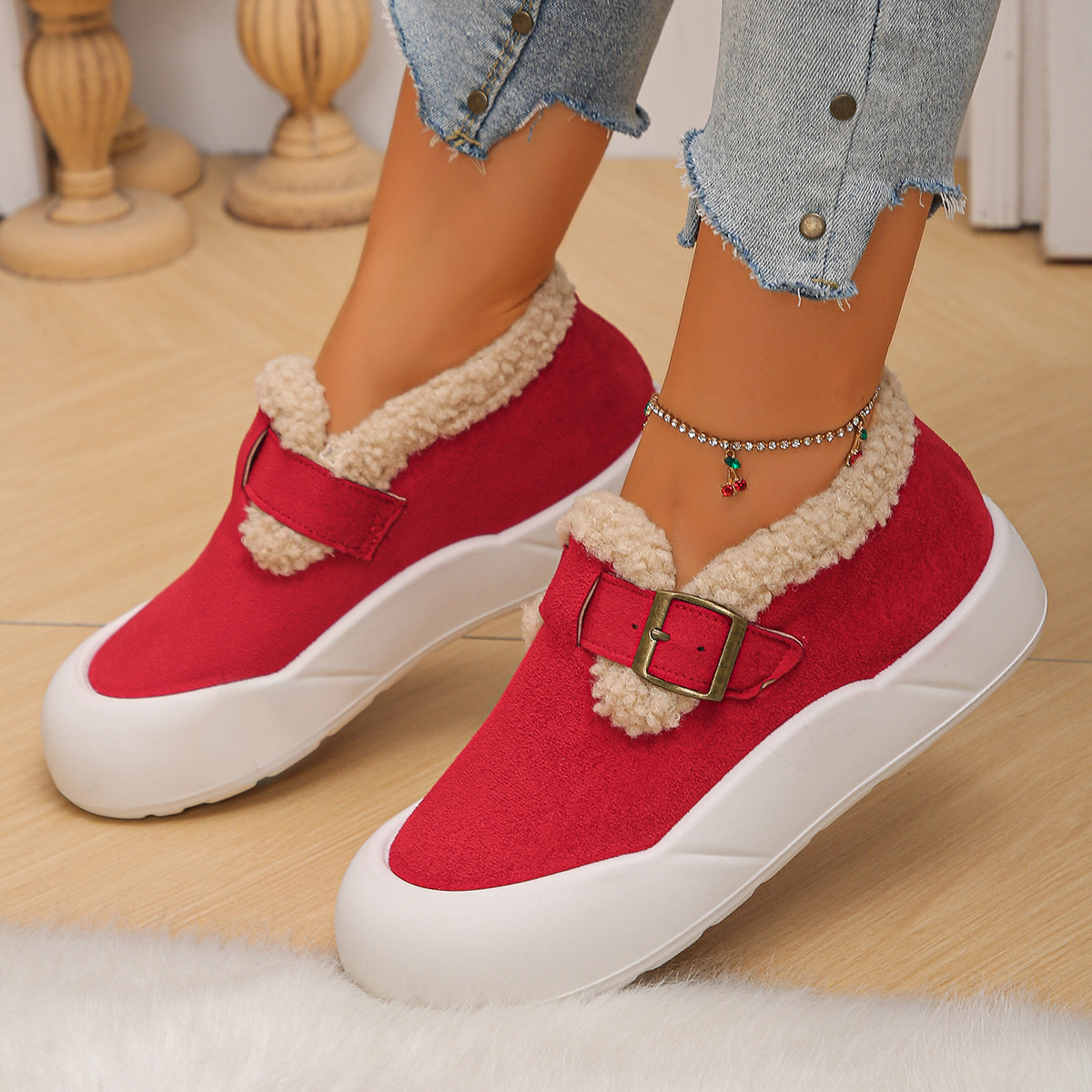 🔥Last Day Promotion 50% OFF - Women's Fleece-Lined Warm Shoes