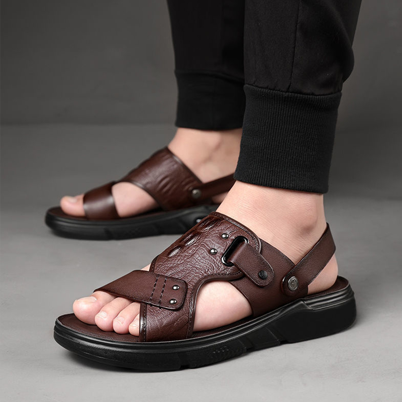 🔥Last Day Promotion 70% OFF - Men's Comfortable Genuine Leather Orthopaedic Sandals