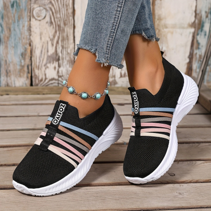 🔥Last Day Promotion 50% OFF - Women's Water-Colour Striped Breathable Casual Shoes