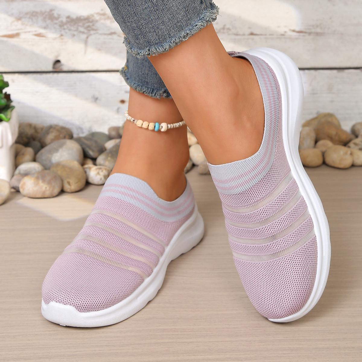 🔥Last Day Promotion 50% OFF - Women's Breathable Backless Slip-On Mule Trainers Lightweight Cushioned Insole Easy Wear