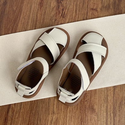 Women's Cross-strap Hollow Breathable Velcro Sandals