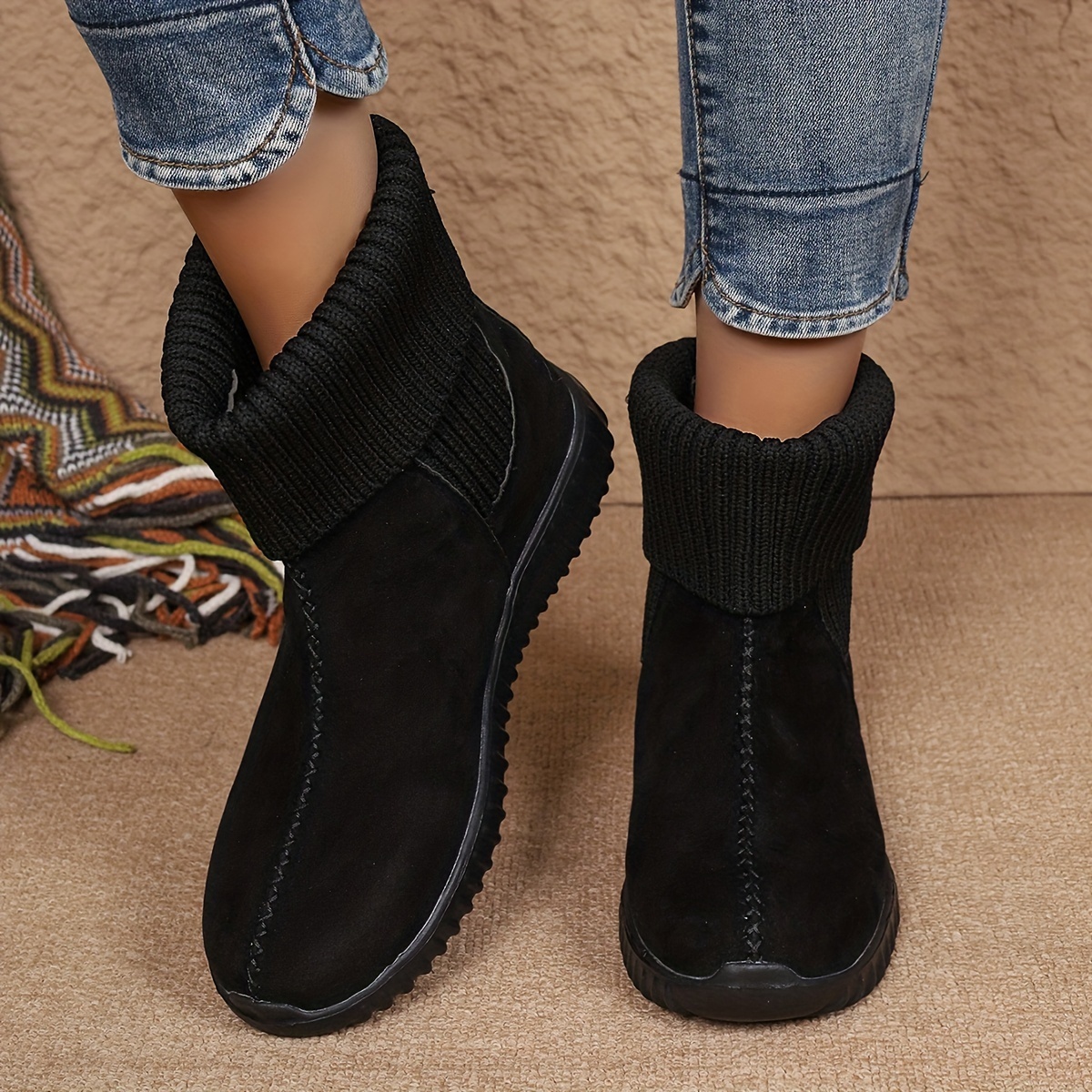 🔥Last Day Promotion 50% OFF - Women's Fashion Solid-Colour Ankle Boot