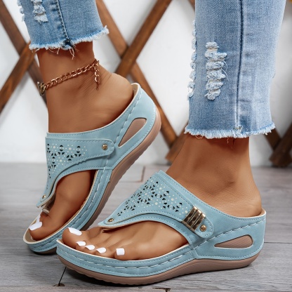 🔥Last Day Promotion 50% OFF - Women's Casual Slope Heel Orthopaedic Sandals