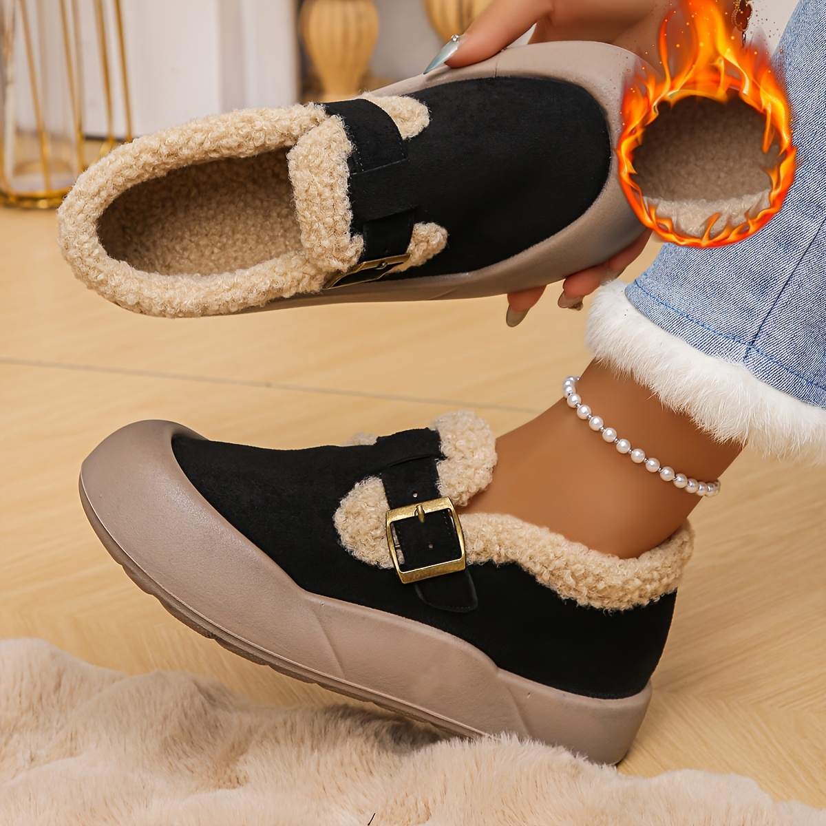 🔥Last Day Promotion 50% OFF - Women's Fleece-Lined Warm Shoes