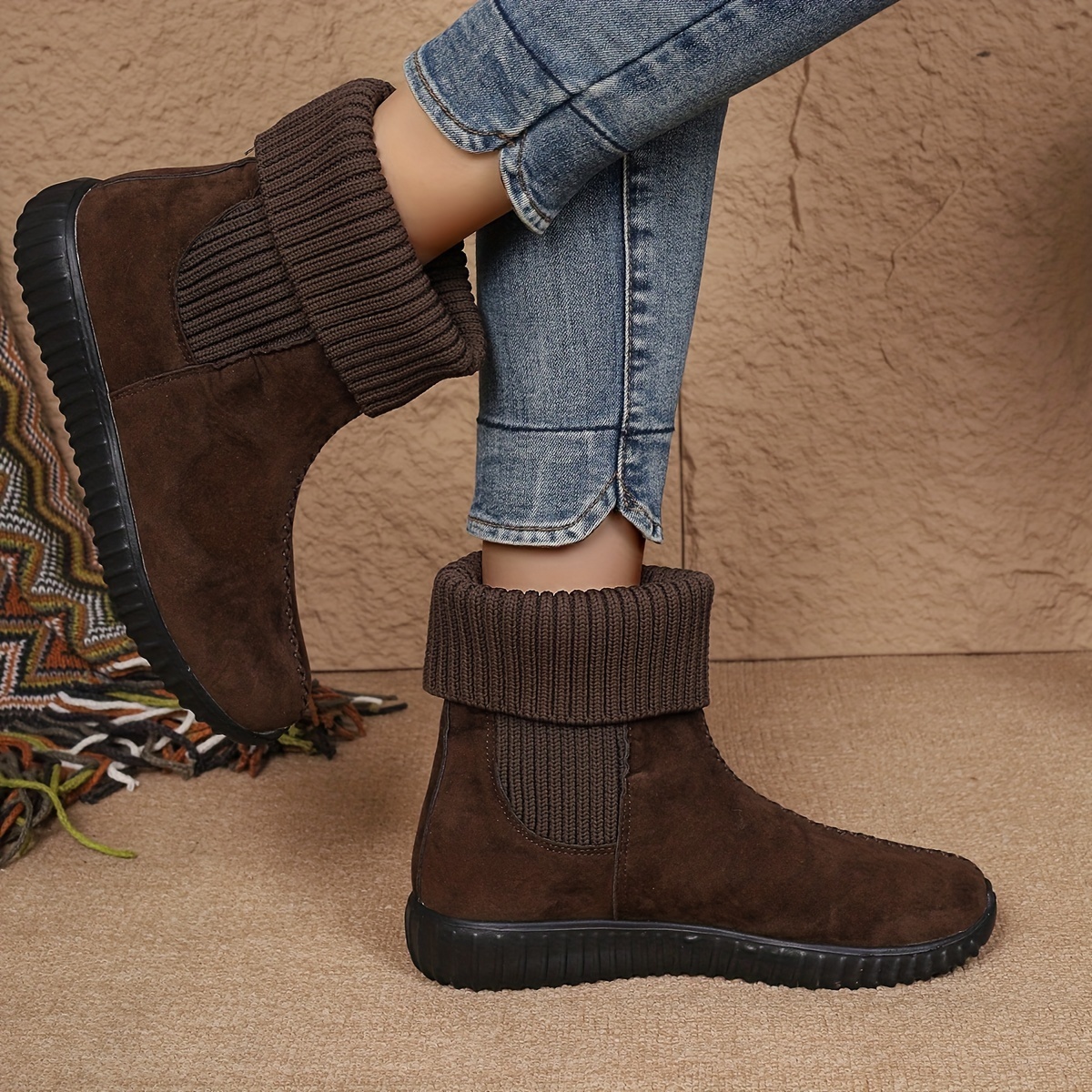 🔥Last Day Promotion 50% OFF - Women's Fashion Solid-Colour Ankle Boots