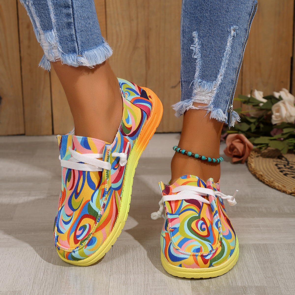 🔥Last Day Promotion 50% OFF - Women's Colourful Ethnic Soft Sole Orth
