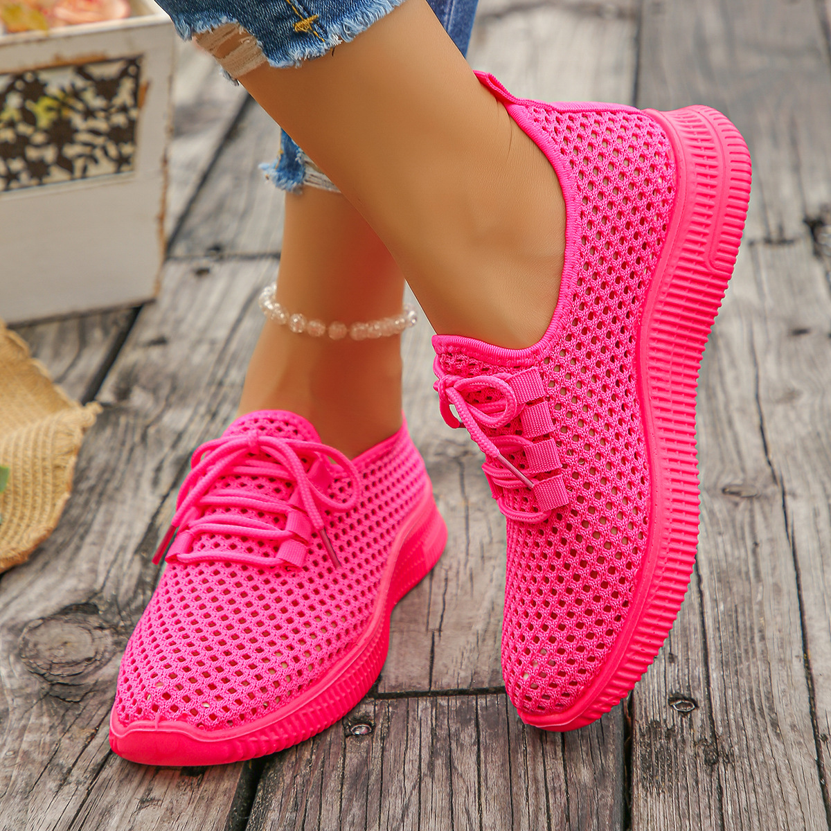 🔥Last Day Promotion 50% OFF - Women's Vibrant Woven Slip-On Shoes
