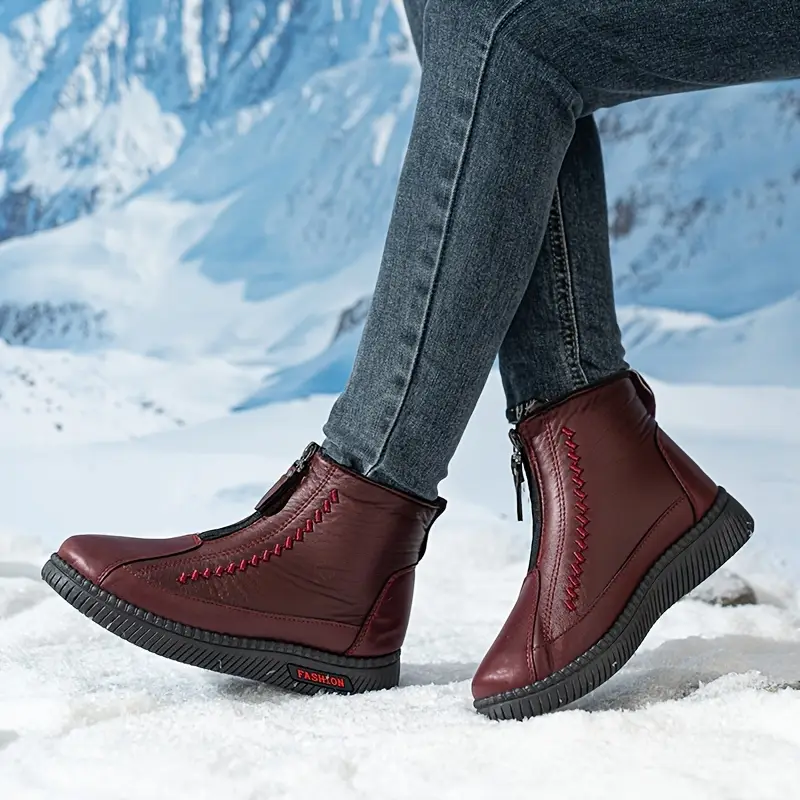 🔥Last Day Promotion 50% OFF - Women's Winter Warm Fleece-Lined Slip-On Boots