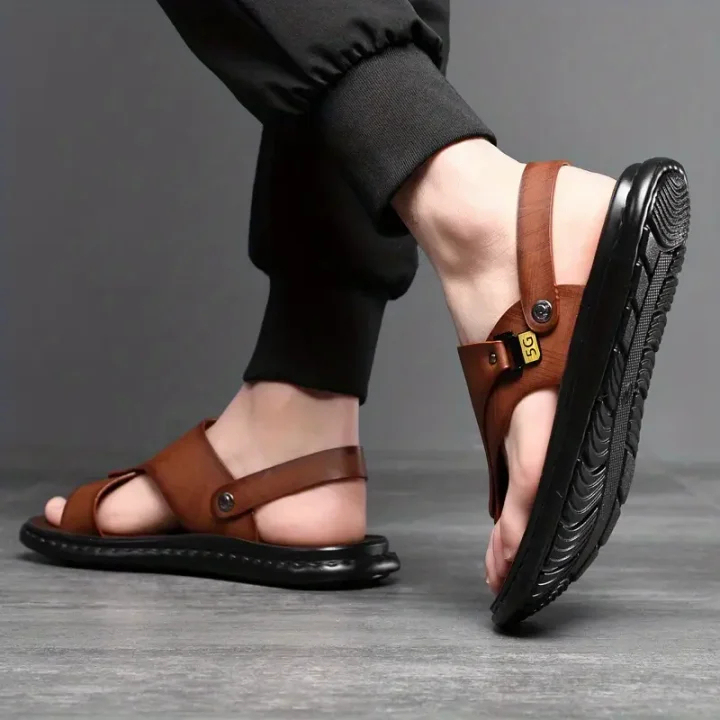 🔥Last Day Promotion 50% OFF - Men's Fashionable Genuine Leather Casual Orthopaedic Sandals