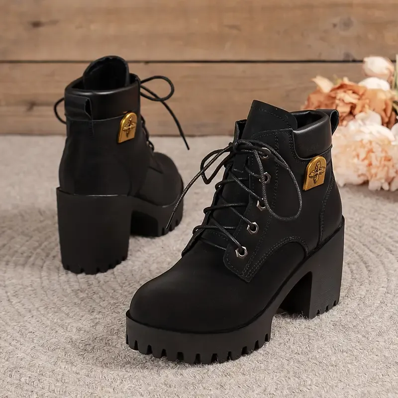 🔥Last Day Promotion 50% OFF - Women's Fashion Chunky Heel Orthopaedic Short Boots
