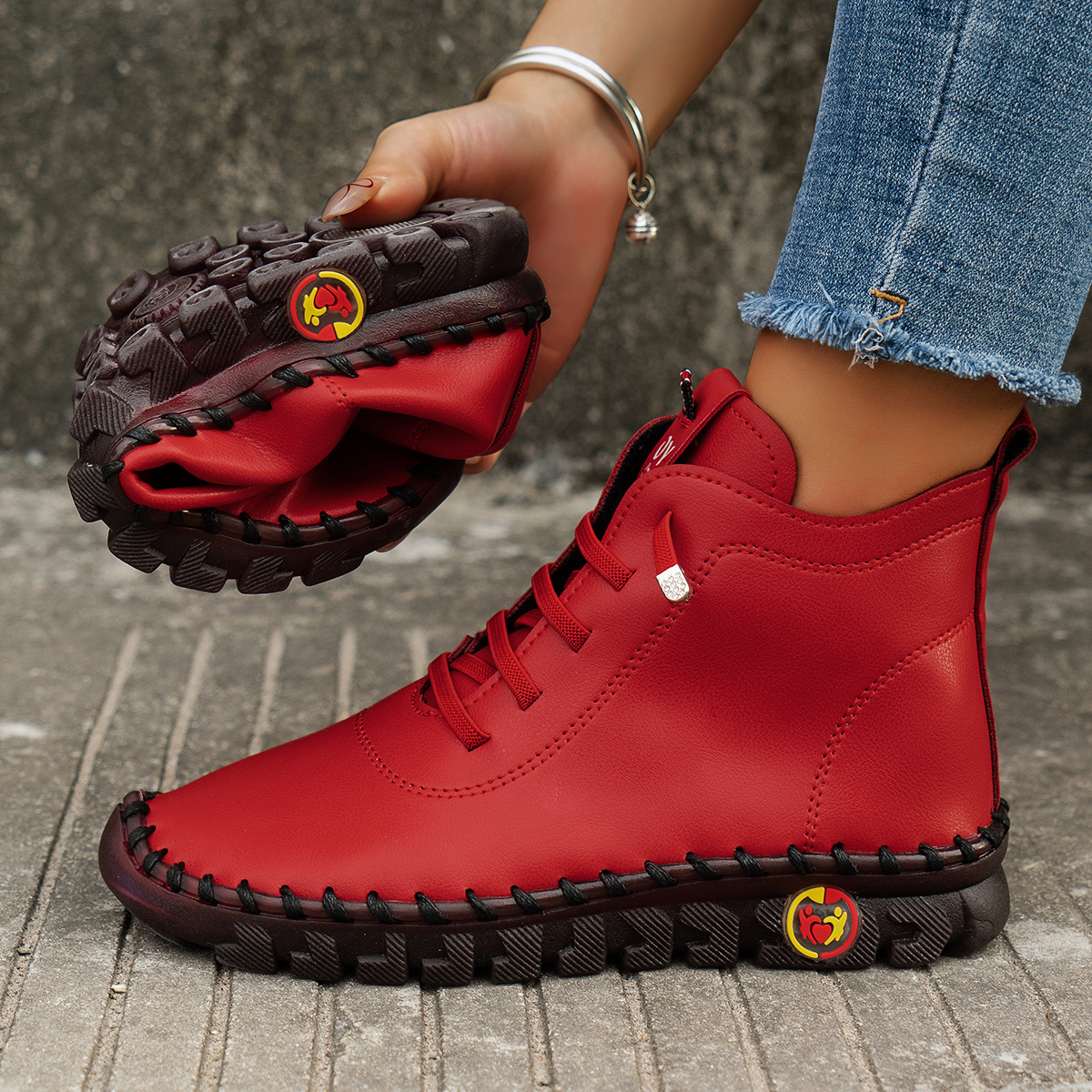 🔥Last Day Promotion 50% OFF - Women'S Comfortable Handmade Leather Or