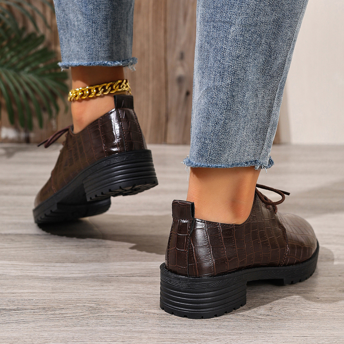 🔥Last Day Promotion 50% OFF - Women's Fashion Thick Sole Leather Loafers