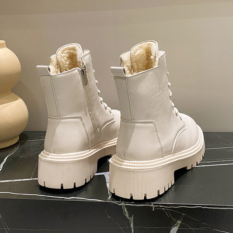 🔥Last Day Promotion 50% OFF - Women's Non-slip Warm Mid-heeled Leather Boots