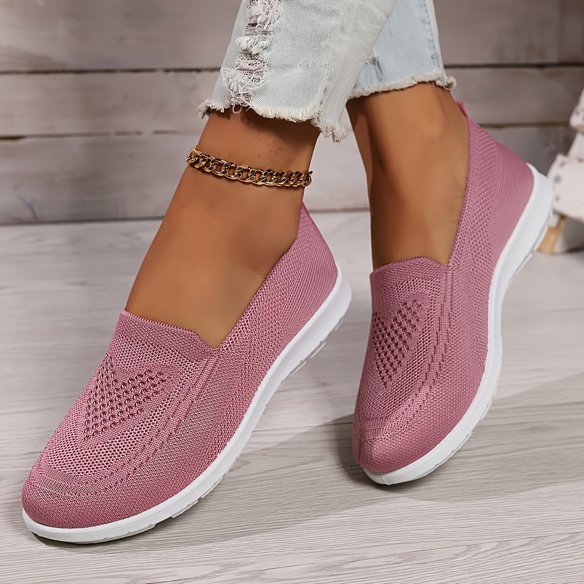 🔥Last Day Promotion 50% OFF - Women's Soft Lightweight Knitted Sneake