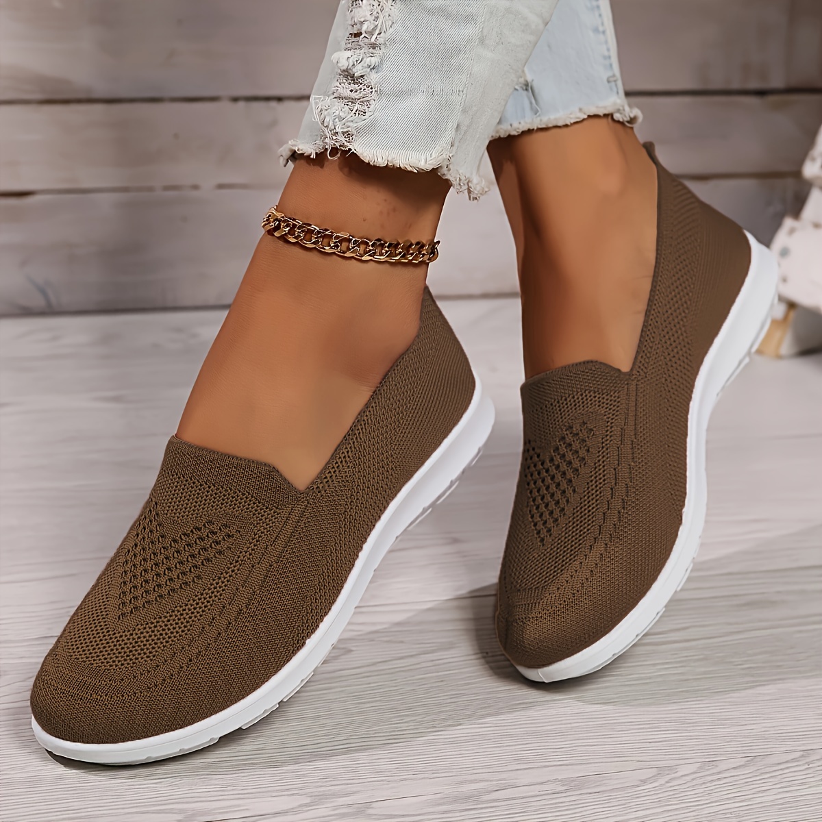 🔥Last Day Promotion 50% OFF - Women's Soft Lightweight Knitted Sneake