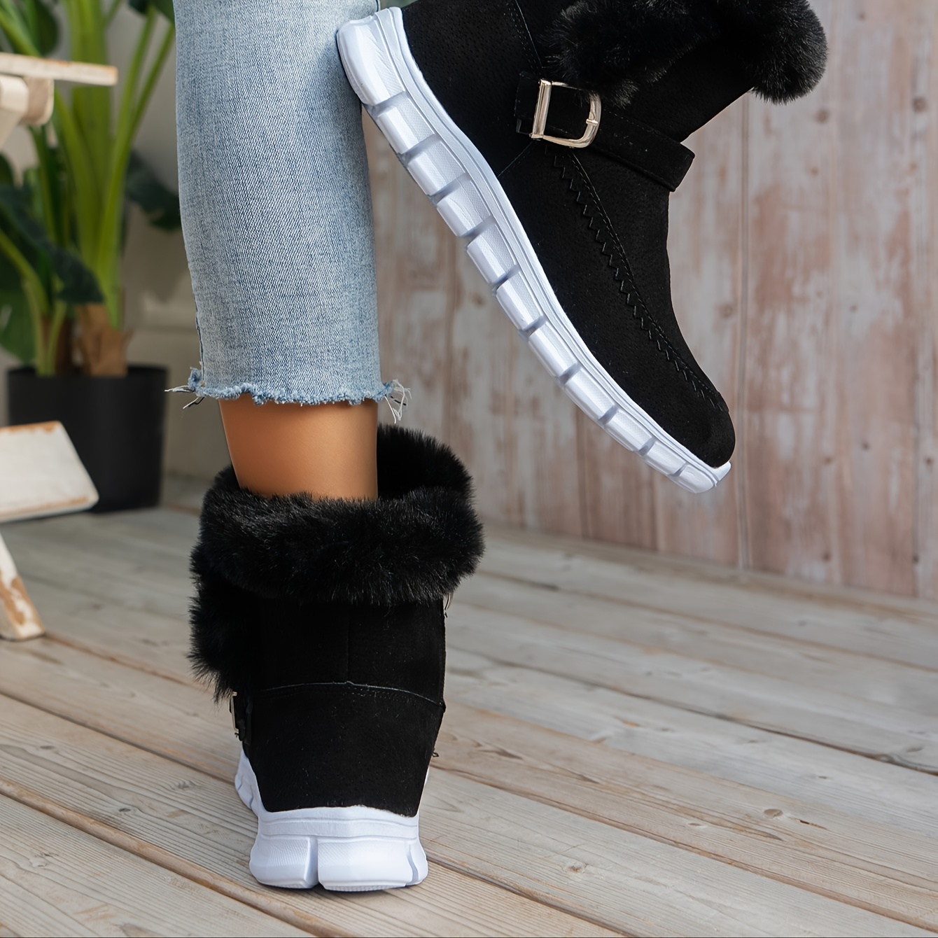 🔥Last Day Promotion 50% OFF - Women's Comfortable Wool-Lined Warm Thick Snow Boots