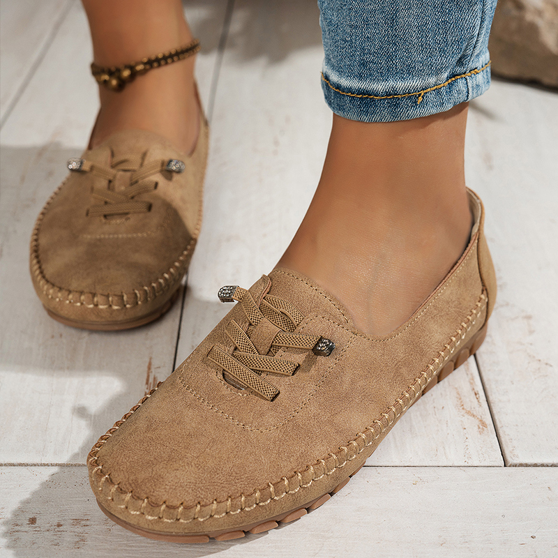 🔥Last Day Promotion 50% OFF - Women's Comfortable Soft Hand-Stitched Genuine Leather Loafers