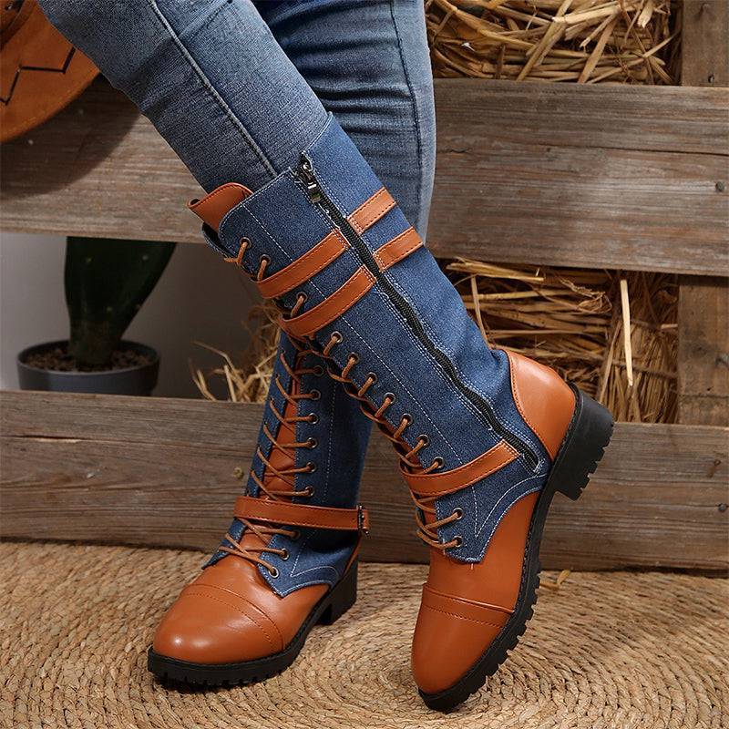 🔥Last Day Promotion 50% OFF - Women's Fashionable Zipper Leather Boots