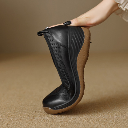 🔥Last Day Promotion 50% OFF - Women's Casual Thick Sole Orthopaedic Leather Shoes