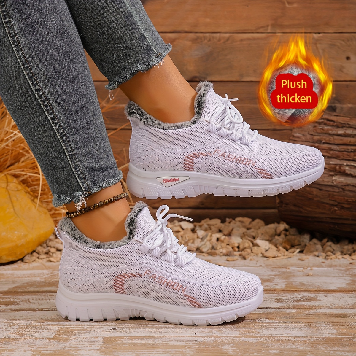 🔥Last Day Promotion 50% OFF - Women's Winter Warm Fleece-Lined Orthopaedic Sneakers