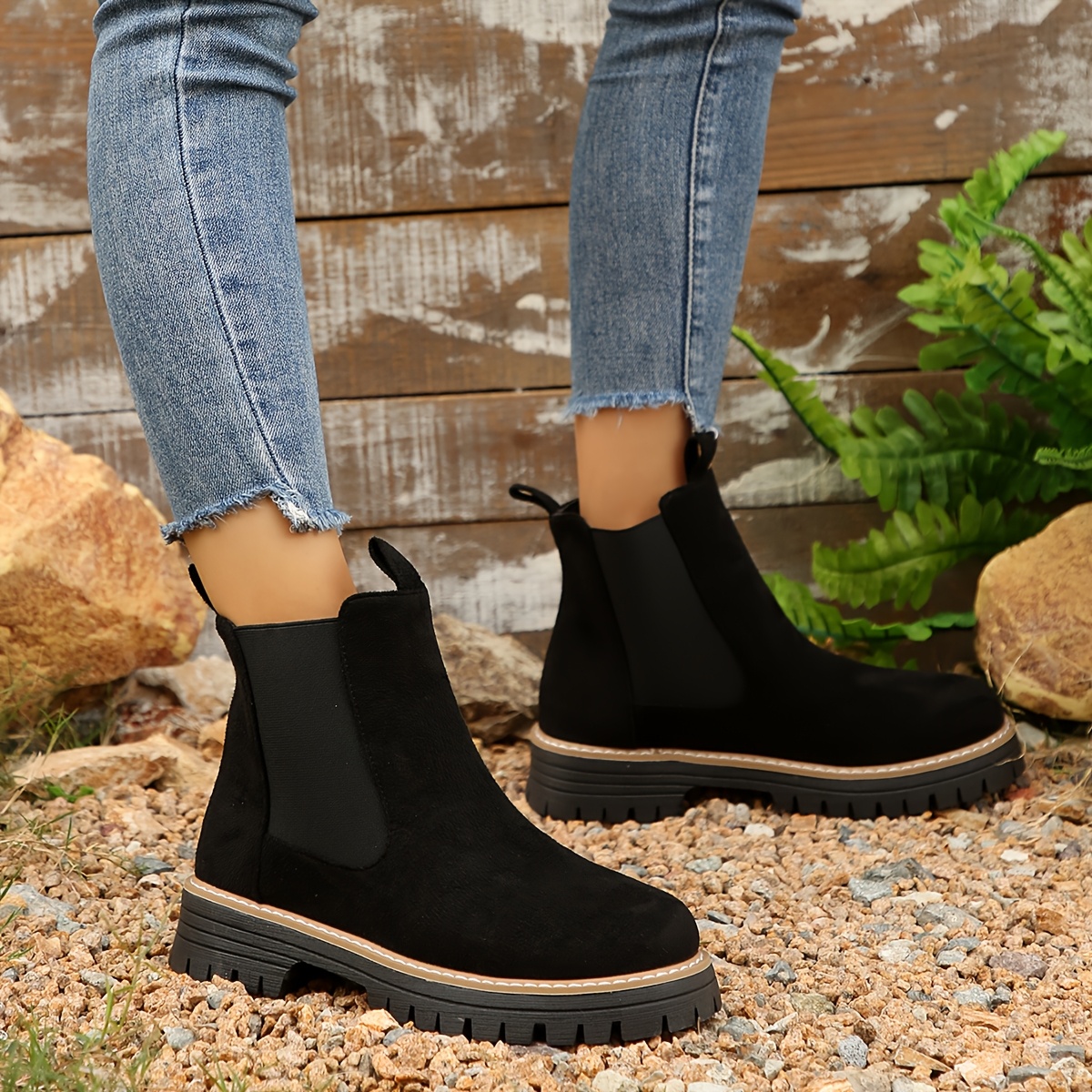 🔥Last Day Promotion 50% OFF - Women's Comfortable Solid-Colour Non-Slip Orthopedic Ankle Boots
