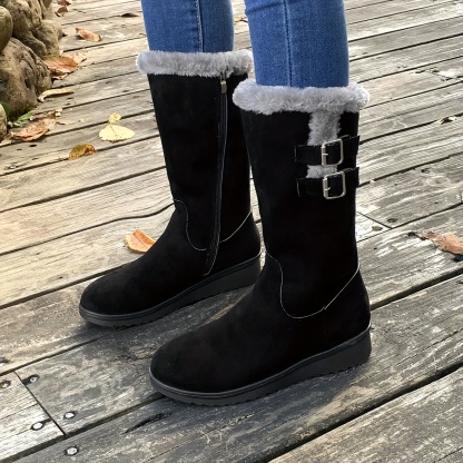 🔥Last Day Promotion 50% OFF - Women's Winter Thickened Thermal Zipper-Fastening Mid-Calf Boots