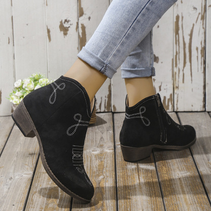 🔥Last Day Promotion 50% OFF - Women's Fashion Chunky Heeled Ankle Boots