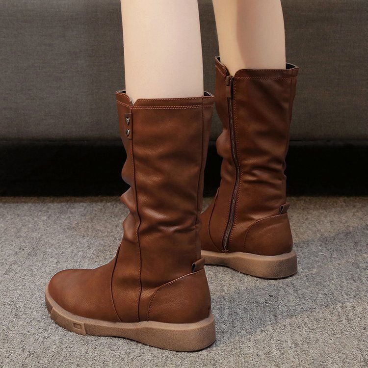 🔥Last Day Promotion 50% OFF - Women's Waterproof Warm Leather Vintage Boots