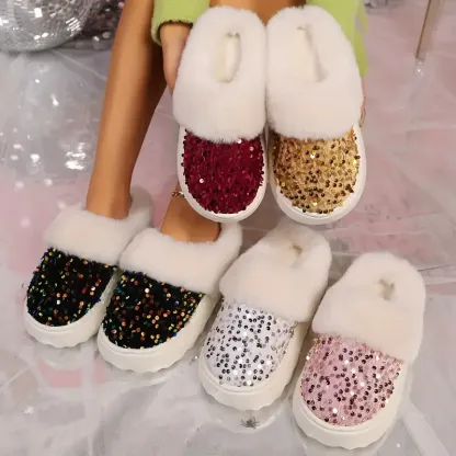 🔥Last Day Promotion 50% OFF - Stylish Soft Wool Lining Slip On House Shoes